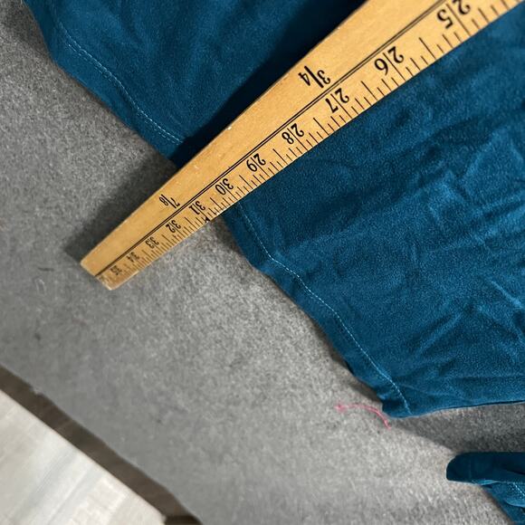 Cuddl Duds Petite Flexuear V-Neck Wide Leg Jumpsuit Viridian Teal Petite Small - Picture 11 of 15